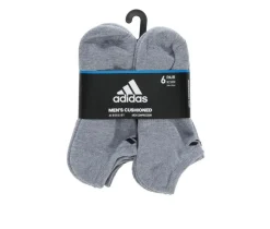 Adidas Socks>6 Pair Men's Cushioned No Show Socks