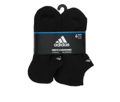 Adidas Socks>6 Pair Men's Cushioned No Show Socks
