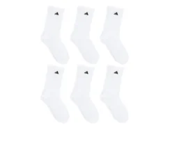 6 Pair Men's Cushioned Crew Socks|Adidas Hot