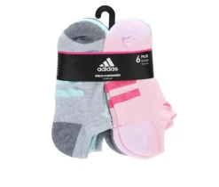 Adidas Socks>Girls 6p Cushioned No Show