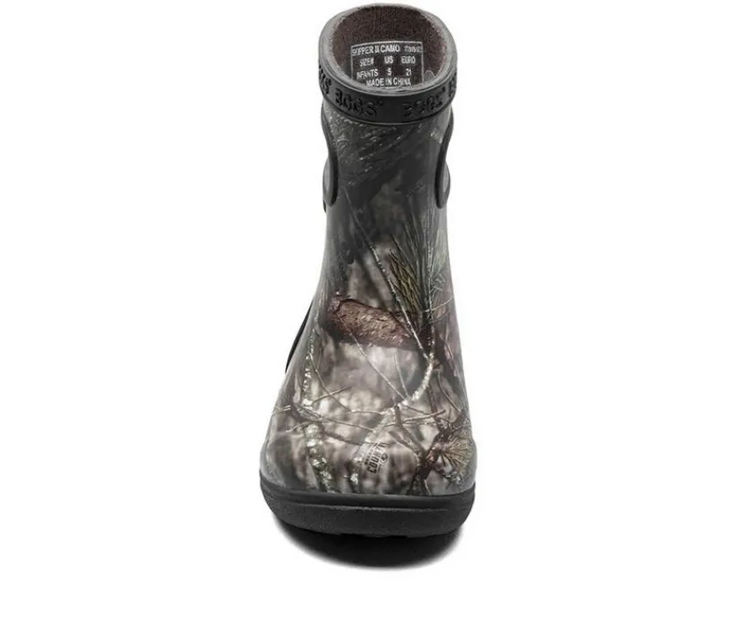 Bogs Footwear Toddler (Sizes 4.5-10)|Boots>Boys' Toddler & Little Kid Skipper II Camo Rain Boots