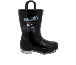 Boys' Little Kid PVC Light-Up Rain Boots|Case IH