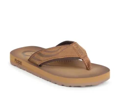 Boys' Little Kid & Big Kid Cuero Debossed Thong Strap Sandals|Flojos Outlet