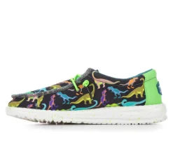 Boys' Little Kid Wally Youth Dino Casual Shoes|HEYDUDE Clearance