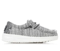 Boys' Toddler Wally Youth Stretch Casual Shoes|HEYDUDE New