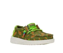 HEYDUDE Casual|Toddler (Sizes 4.5-10)>Boys' Toddler Wally TMNT Pizza Casual Shoes