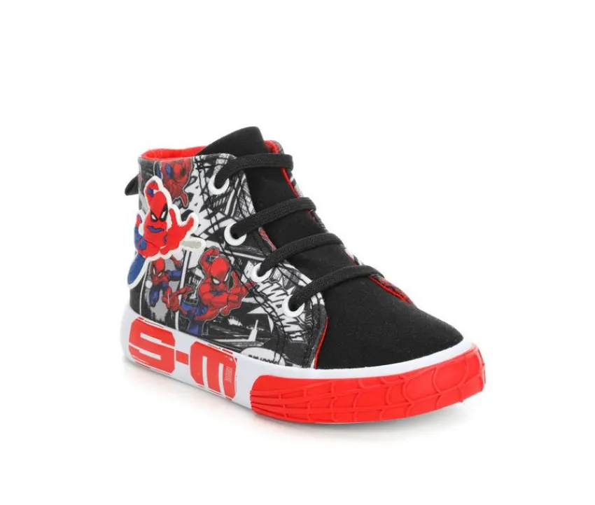 MARVEL Athletics & Sneakers|Toddler (Sizes 4.5-10)>Boys' Toddler & Little Kid Spiderman High Top Sneakers