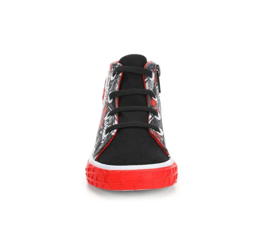 MARVEL Athletics & Sneakers|Toddler (Sizes 4.5-10)>Boys' Toddler & Little Kid Spiderman High Top Sneakers