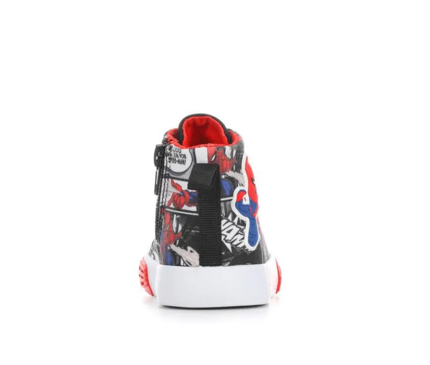 MARVEL Athletics & Sneakers|Toddler (Sizes 4.5-10)>Boys' Toddler & Little Kid Spiderman High Top Sneakers