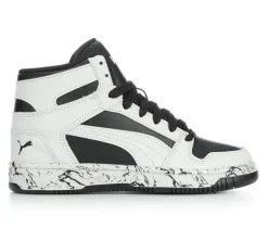 Puma Athletics & Sneakers>Boys' Big Kid Rebound Lay Up Mid Marble Basketball Sneakers