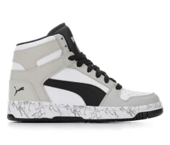 Boys' Big Kid Rebound Lay Up Mid Marble Basketball Sneakers|Puma