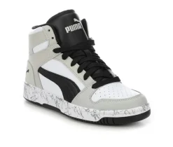 Boys' Big Kid Rebound Lay Up Mid Marble Basketball Sneakers|Puma
