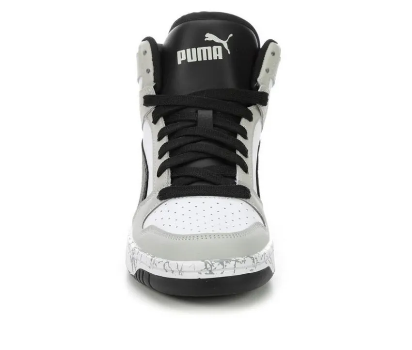 Boys' Big Kid Rebound Lay Up Mid Marble Basketball Sneakers|Puma