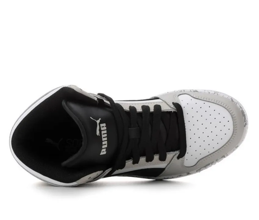 Boys' Big Kid Rebound Lay Up Mid Marble Basketball Sneakers|Puma