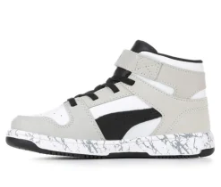 Boys' Little Kid & Big Kid Rebound Layup Mid Marble Sneakers|Puma Hot