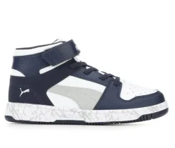 Puma Athletics & Sneakers|Big Kid (Sizes 3.5-7)>Boys' Little Kid & Big Kid Rebound Layup Mid Marble Sneakers