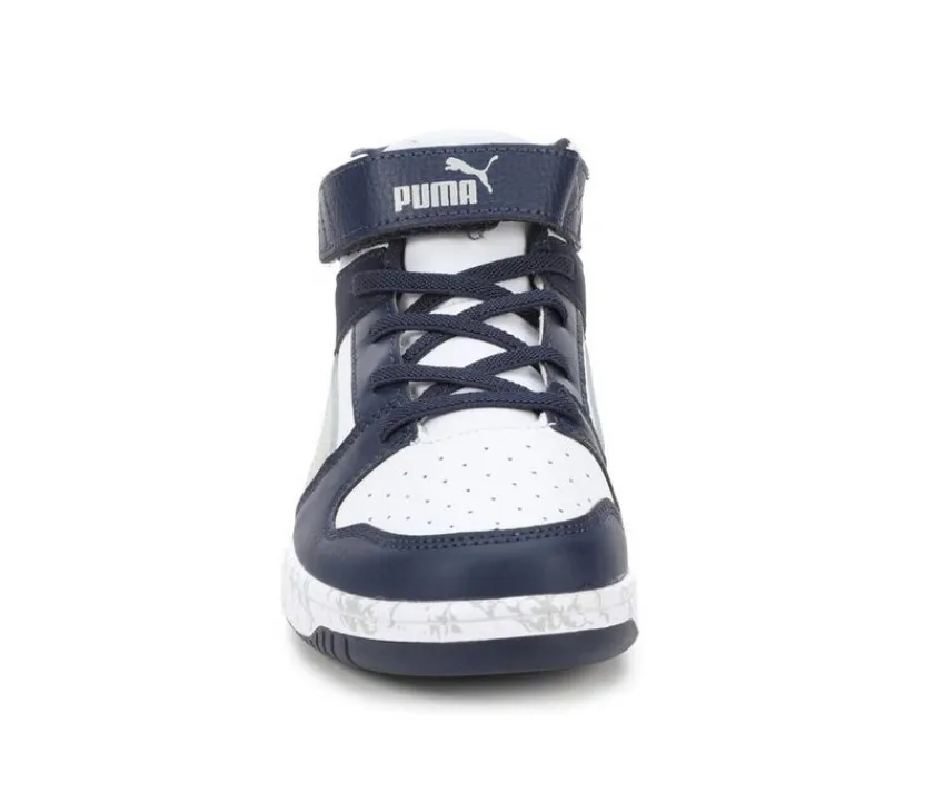 Puma Athletics & Sneakers|Big Kid (Sizes 3.5-7)>Boys' Little Kid & Big Kid Rebound Layup Mid Marble Sneakers