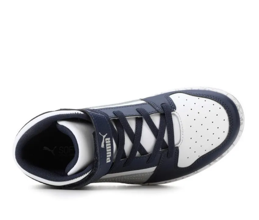 Puma Athletics & Sneakers|Big Kid (Sizes 3.5-7)>Boys' Little Kid & Big Kid Rebound Layup Mid Marble Sneakers