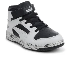 Boys' Little Kid & Big Kid Rebound Layup Mid Marble Sneakers|Puma Online