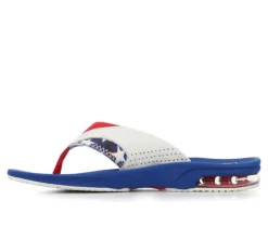 Boys' Little Kid & Big Kid Fanning Red White Blue Sandals|Reef