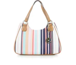 2 Tone PVC Print Handbag|Bueno Of California Best