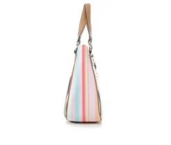 2 Tone PVC Print Handbag|Bueno Of California Best