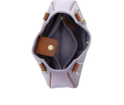 2 Tone PVC Handbag|Bueno Of California Outlet