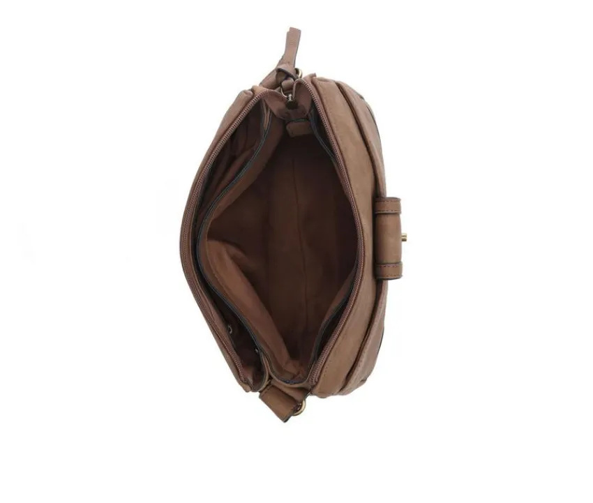 Bueno Of California Tote Bags|Handbags>Calf Turn Lock Handbag