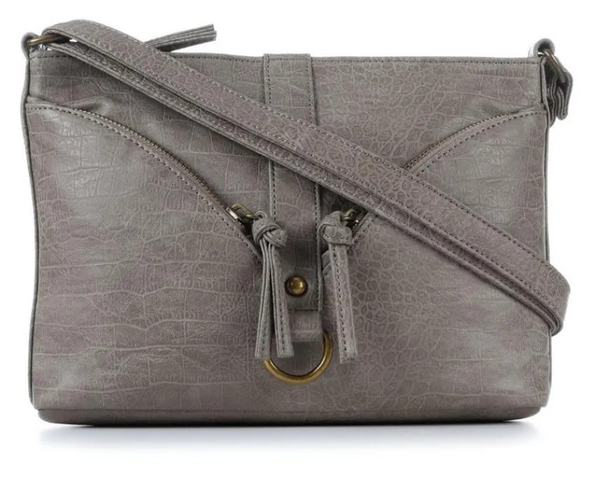 Croc Washed Pocket Handbag|Bueno Of California