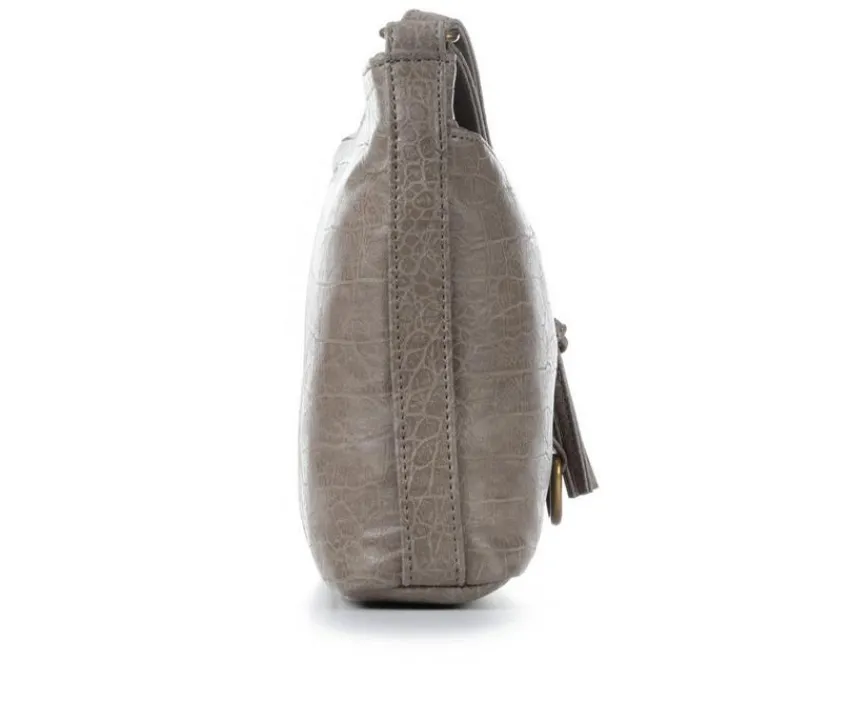 Croc Washed Pocket Handbag|Bueno Of California
