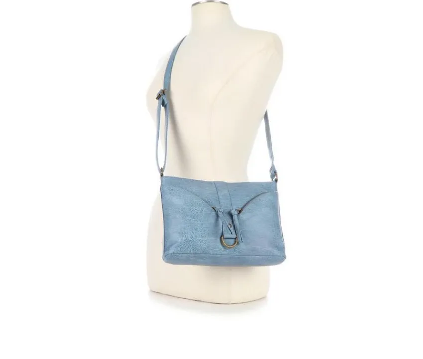 Bueno Of California Crossbody|Handbags>Croc Washed Pocket Handbag