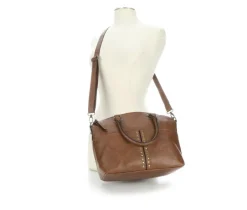 Grainy Elk Satchel Handbag|Bueno Of California Hot