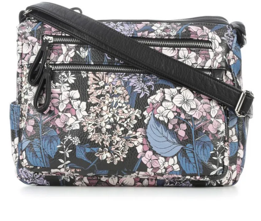 Print Grainy Washed Handbag|Bueno Of California Discount