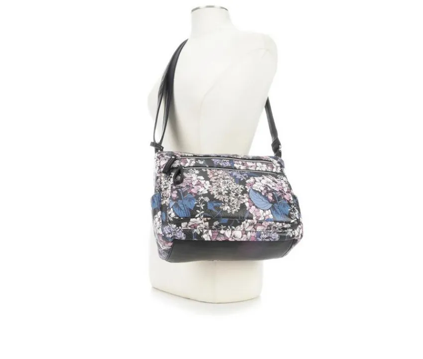 Print Grainy Washed Handbag|Bueno Of California Discount
