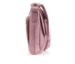 Bueno Of California Crossbody|Handbags>Waxy Croc Flap Crossbody Handbag