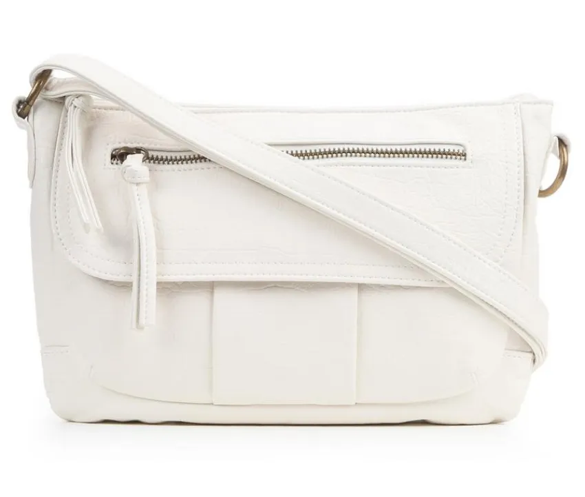 Bueno Of California Crossbody|Handbags>Waxy Croc Flap Crossbody Handbag