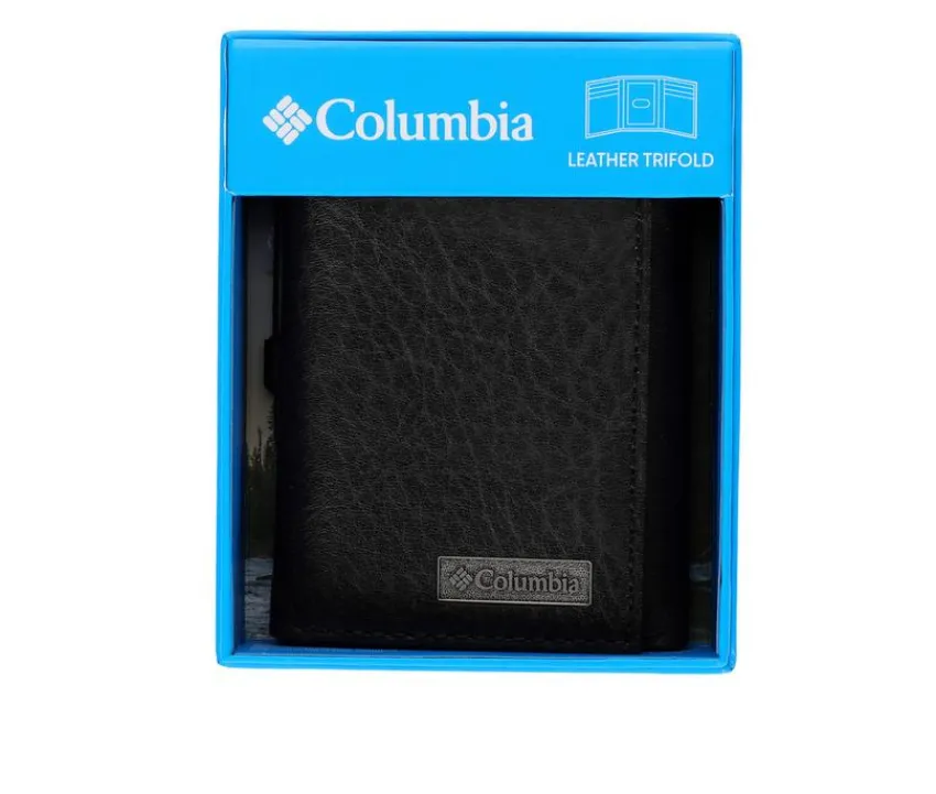 Leather Trifold with Zipper|Columbia