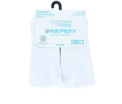 Copper Fit Socks>6 Pack Women's Energy Crew Socks