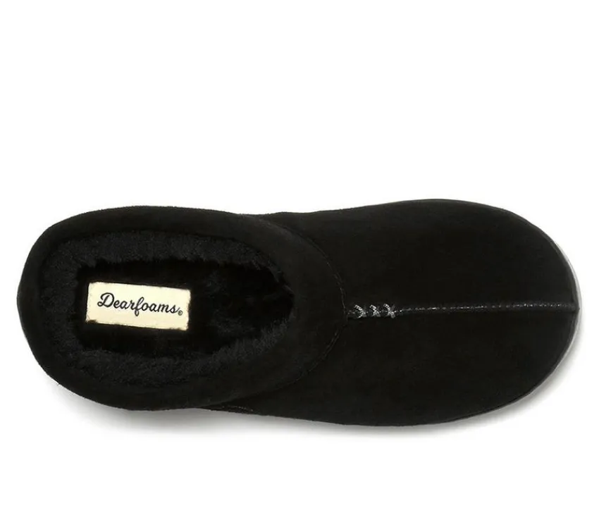 Doreen Suede Clog Slippers|Dearfoams Best