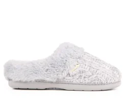 Dearfoams Slippers|Slippers>Cable Knit Chenille Slippers
