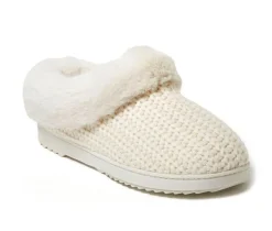 Hannah Festive Knit Clog Slippers|Dearfoams Best
