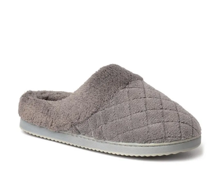 Dearfoams Slippers|Slippers>Libby Quilted Terry Clog Slippers