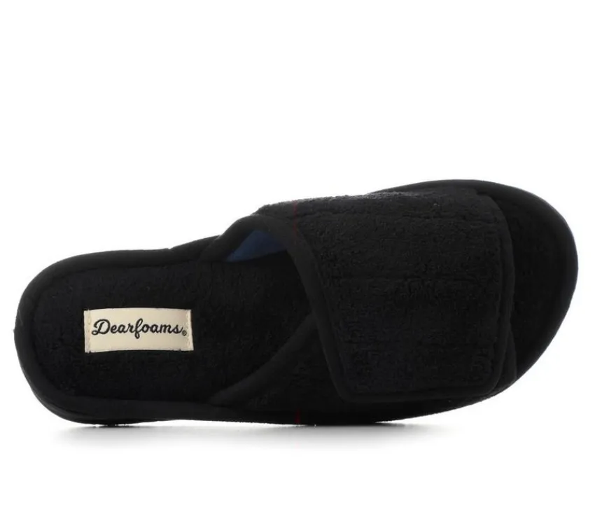 Dearfoams Slippers|Slippers>Mickey Terry Adjucstable Slide