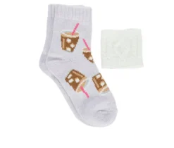 FireSide Socks>1- Pair Womens Crew w/ Coffee Sweater