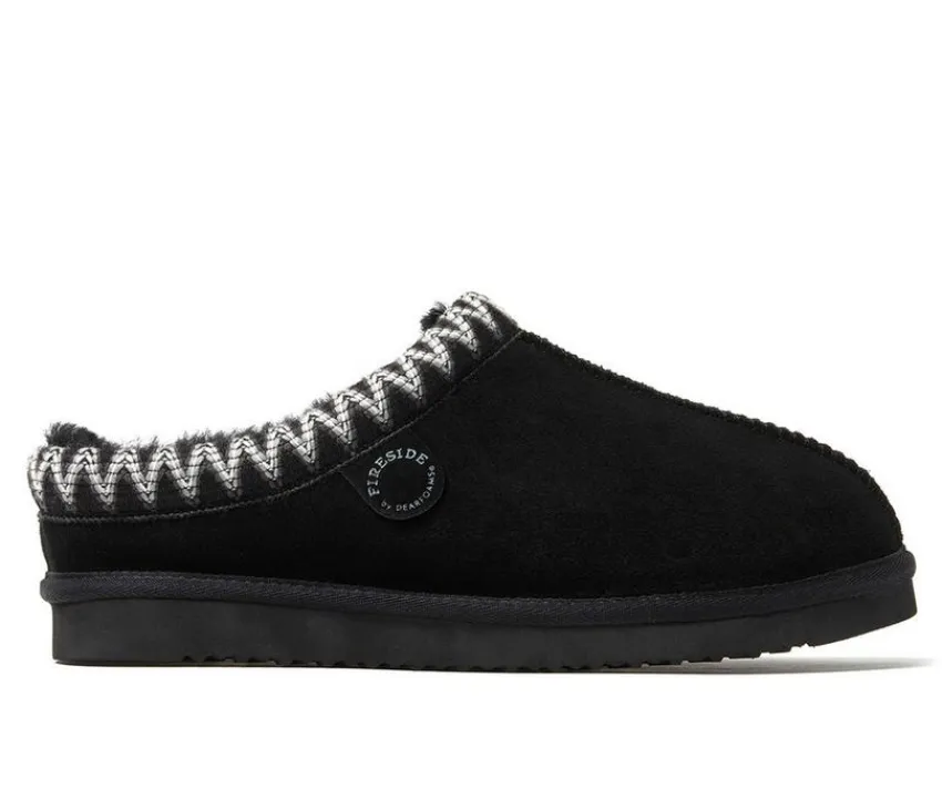 Fireside by Dearfoams Men's|Slippers>Men's Grafton Genuine Shearling Clog Slippers