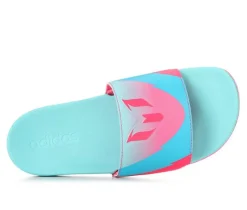 Girls' Little Kid & Big Kid Adilette Comfort Messi Sport Slides|Adidas Best
