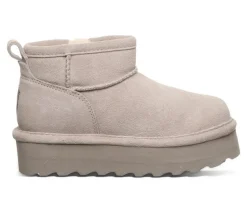 Girls' Little & Big Kid Retro Shorty Platform Winter Booties|Bearpaw Online