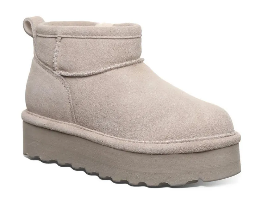 Girls' Little & Big Kid Retro Shorty Platform Winter Booties|Bearpaw Online