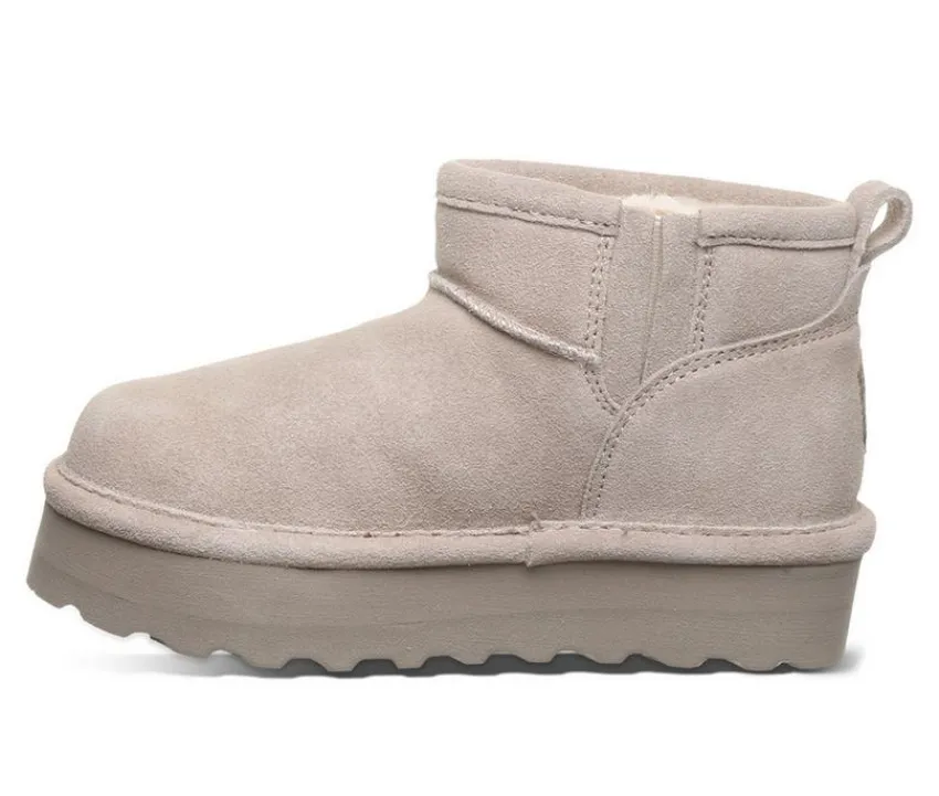 Girls' Little & Big Kid Retro Shorty Platform Winter Booties|Bearpaw Online