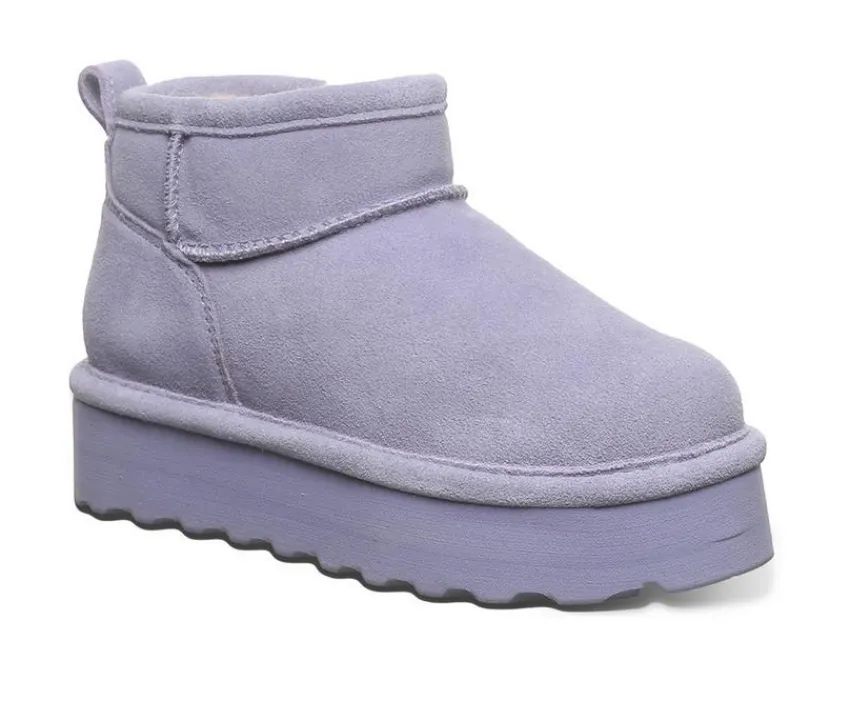 Girls' Little & Big Kid Retro Shorty Platform Winter Booties|Bearpaw Online